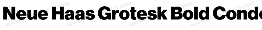 Neue Haas Grotesk Bold Condensed字体转换